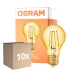 Monipakkaus 10x Osram Vintage 1906 LED E27 Päärynä Filament Kulta 7.5W 865lm - 825 Erittäin Lämmin Valkoinen | Korvaa 60W