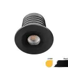 EcoDim Upotettu Kohdevalaisin Mini Musta 2.5W 155lm 30D - 827 Erittäin Lämmin Valkoinen | 35mm - Odetnij 28mm - IP67 - Himmennettävä