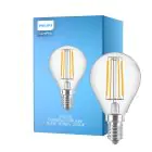 Philips Corepro LED Lustre E14 Pallo Filament Kirkas 4.3W 470lm - 827 Erittäin Lämmin Valkoinen | Korvaa 40W